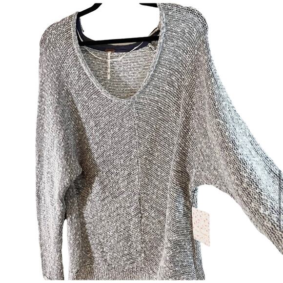NWT Free People Women's Bright Lights Oversize Sweater Obsidian Glass Size XS - Picture 6 of 10